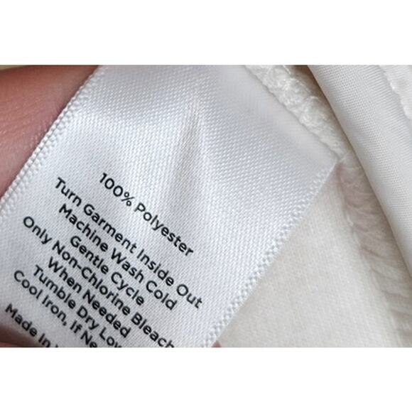 NEW Talbots L Petite Sherpa Fleece Button Front Jacket Ivory Outdoor Gorpcore - Picture 4 of 6